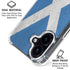 Scotland Flag Distressed iPhone 17 Clear Case